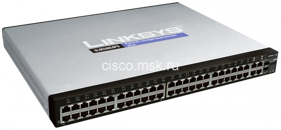 Cisco 48-port 10/100 Stackable Smart Switch with 4 Gigabit Ports & PoE