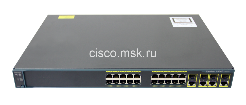 Коммутатор Cisco Catalyst WS-C2960G-24TC-L - 24xGE + 4xGE (SFP), LAN Base