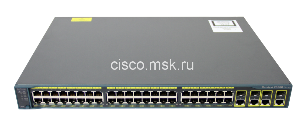 Коммутатор Cisco Catalyst WS-C2960G-48TC-L - 48xGE + 4xGE (SFP), LAN Base