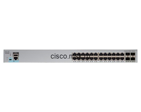 Коммутатор Cisco Catalyst WS-C2960L-24PS-LL - 24xGE (PoE+) + 4xGE (SFP), LAN Lite