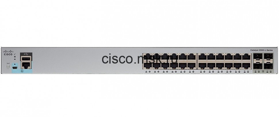 Коммутатор Cisco Catalyst WS-C2960L-24TS-LL - 24xGE + 4xGE (SFP), LAN Lite