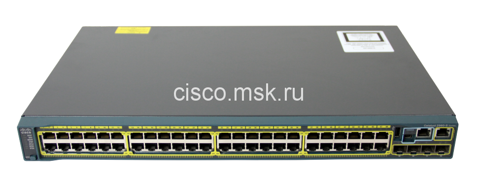 Коммутатор Cisco Catalyst WS-C2960S-48TS-L - 48xGE + 4xGE (SFP), LAN Base
