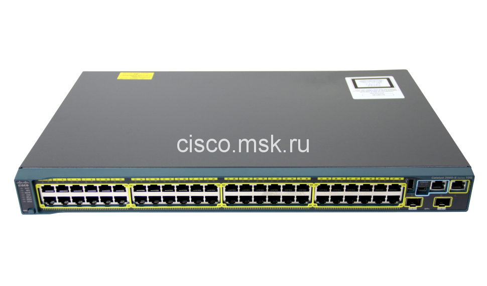 Коммутатор Cisco Catalyst WS-C2960S-48TD-L - 48xGE + 2x10GE (SFP), LAN Base