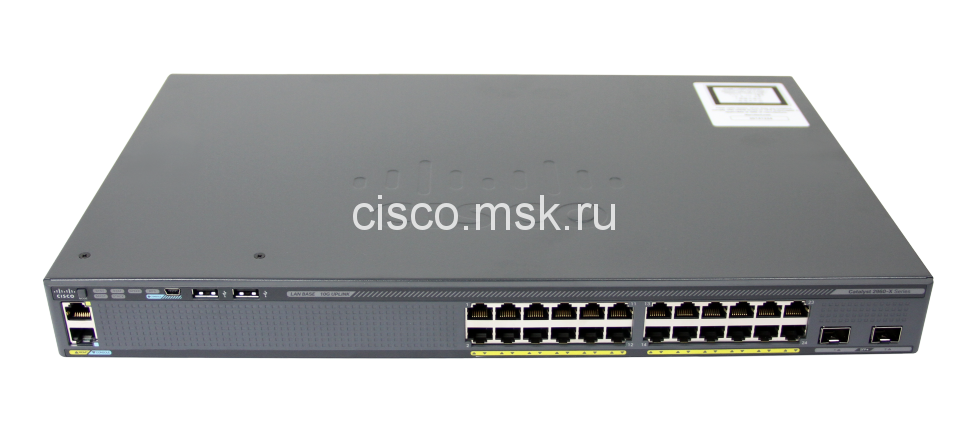 Коммутатор Cisco WS-C2960X-24TD-L - Catalyst 2960-X 24 GigE, 2 x 10G SFP+, LAN Base