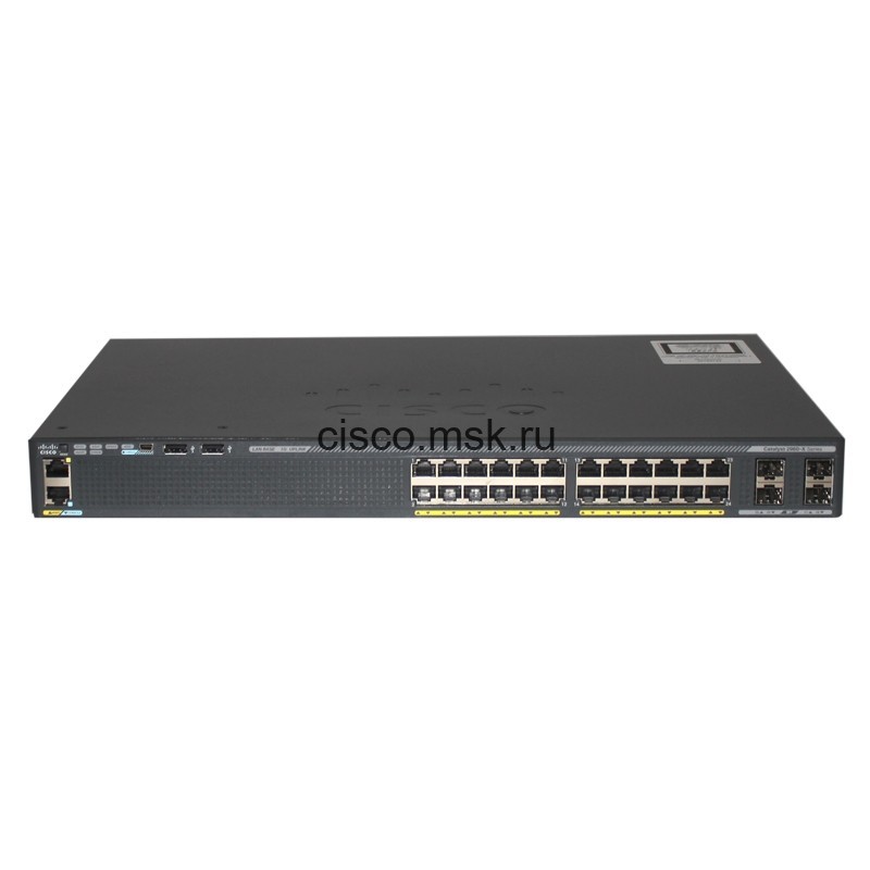 Коммутатор WS-C2960X-24TS-L - Cisco Catalyst 2960-X 24 GigE, 4 x 1G SFP, LAN Base