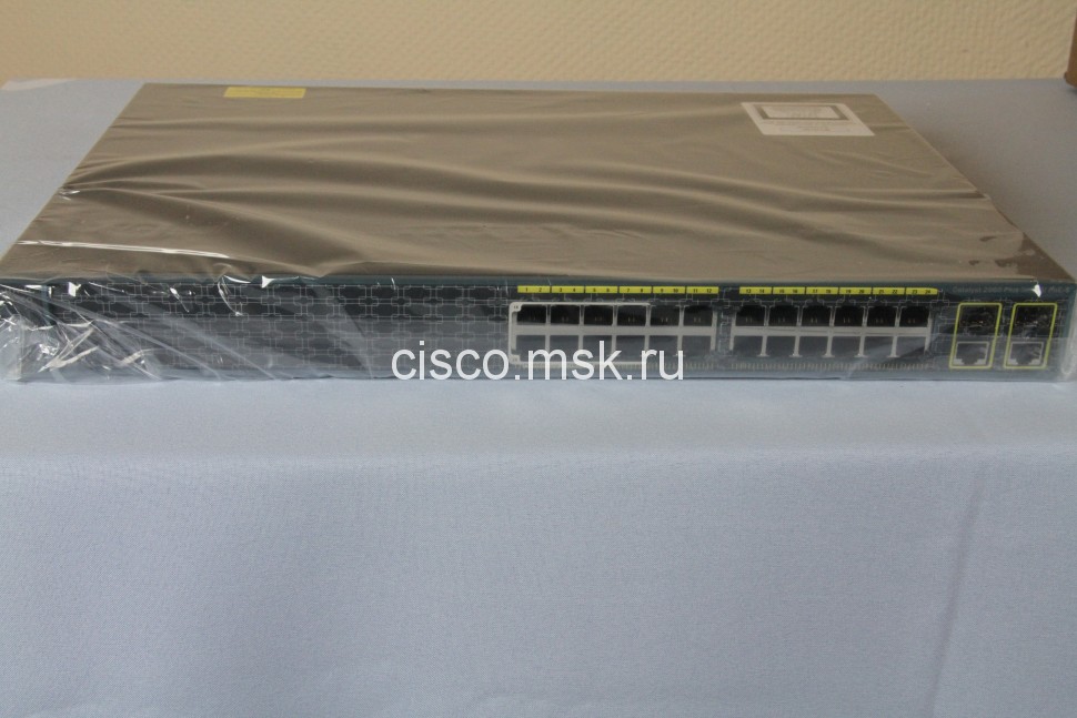 Коммутатор WS-C2960+24LC-S - Cisco Catalyst 2960 Plus 24 10/100 (8 PoE) + 2 T/SFP LAN Lite