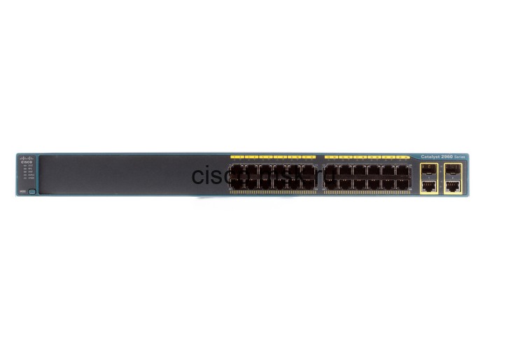Коммутатор Cisco WS-C2960+24PC-L - Catalyst 2960 Plus 24 10/100 + 2T/SFP LAN Base