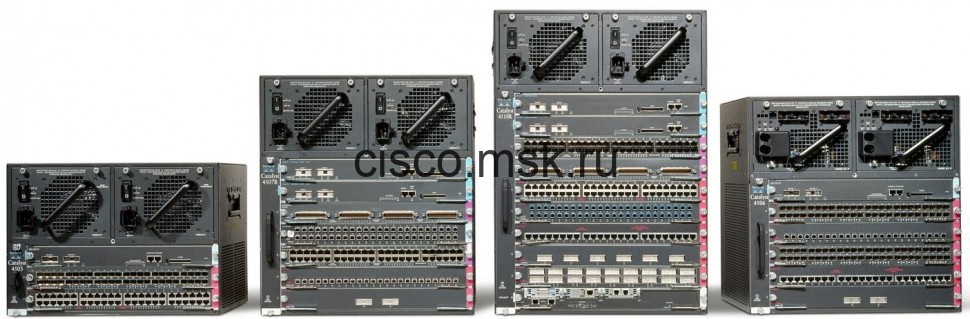 Коммутатор WS-C4506E-S6L-4200 - Cisco Catalyst 4506-E Chassis, Two WS-X4648-RJ45V+E, Sup6L-E, 4200W PS