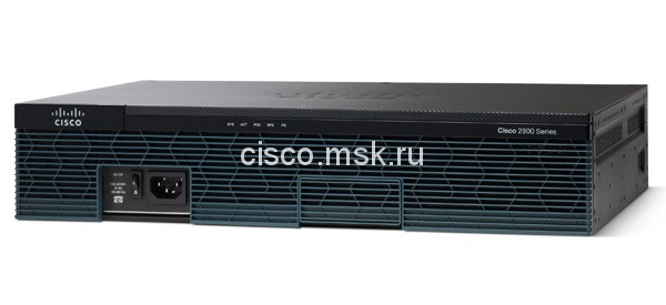 Маршрутизатор CISCO2911R/K9 - Cisco 2911 w/3 GE.4 EHWIC.2 DSP.1 SM.256MB CF.512MB DRAM.IPB