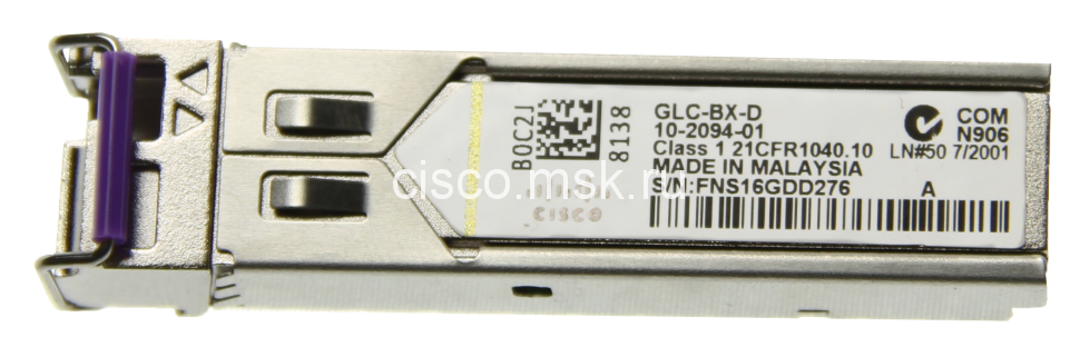 Трансивер Cisco GLC-BX-D= - 1000BASE-BX SFP, 1490NM