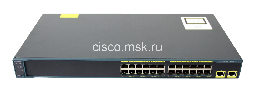 Коммутатор WS-C2960-24TT-L - Cisco Catalyst 2960 24 10/100 + 2 1000BT LAN Base Image