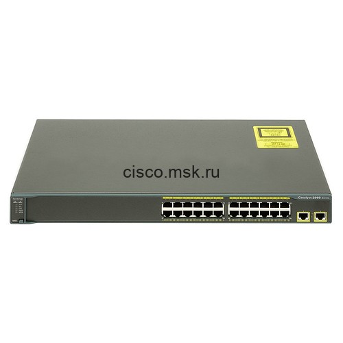 Коммутатор WS-C2960-24TC-S - Cisco Catalyst 2960 24 10/100 + 2 T/SFP LAN Lite Image