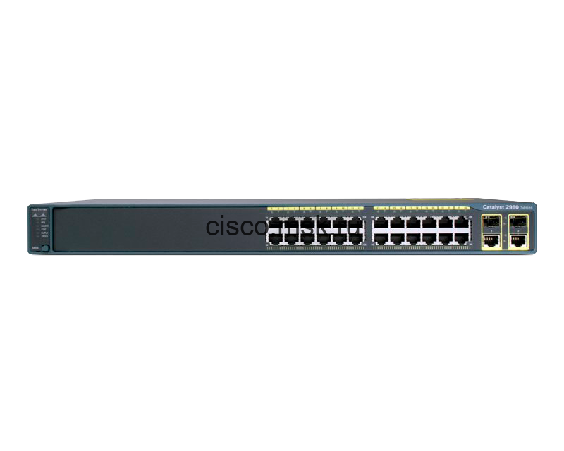 Коммутатор WS-C2960-24PC-S - Cisco Catalyst 2960 24 10/100 PoE + 2 T/SFP LAN Lite Image
