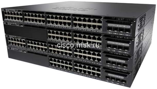 Коммутатор Cisco Catalyst WS-C3650-12X48FD-L - 36xGE (PoE) + 12x10GE (PoE) + 2x10GE (SFP+), LAN Base