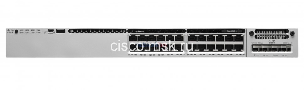 Коммутатор Cisco Catalyst WS-C3850-24U-L - 24xGE (UPOE), LAN Base