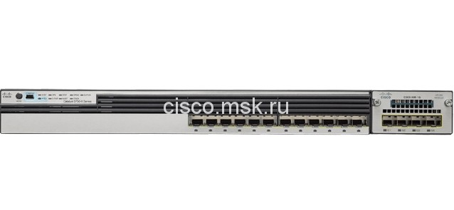 Коммутатор WS-C3850-12S-S - Cisco Catalyst 3850 12 Port GE SFP IP Base