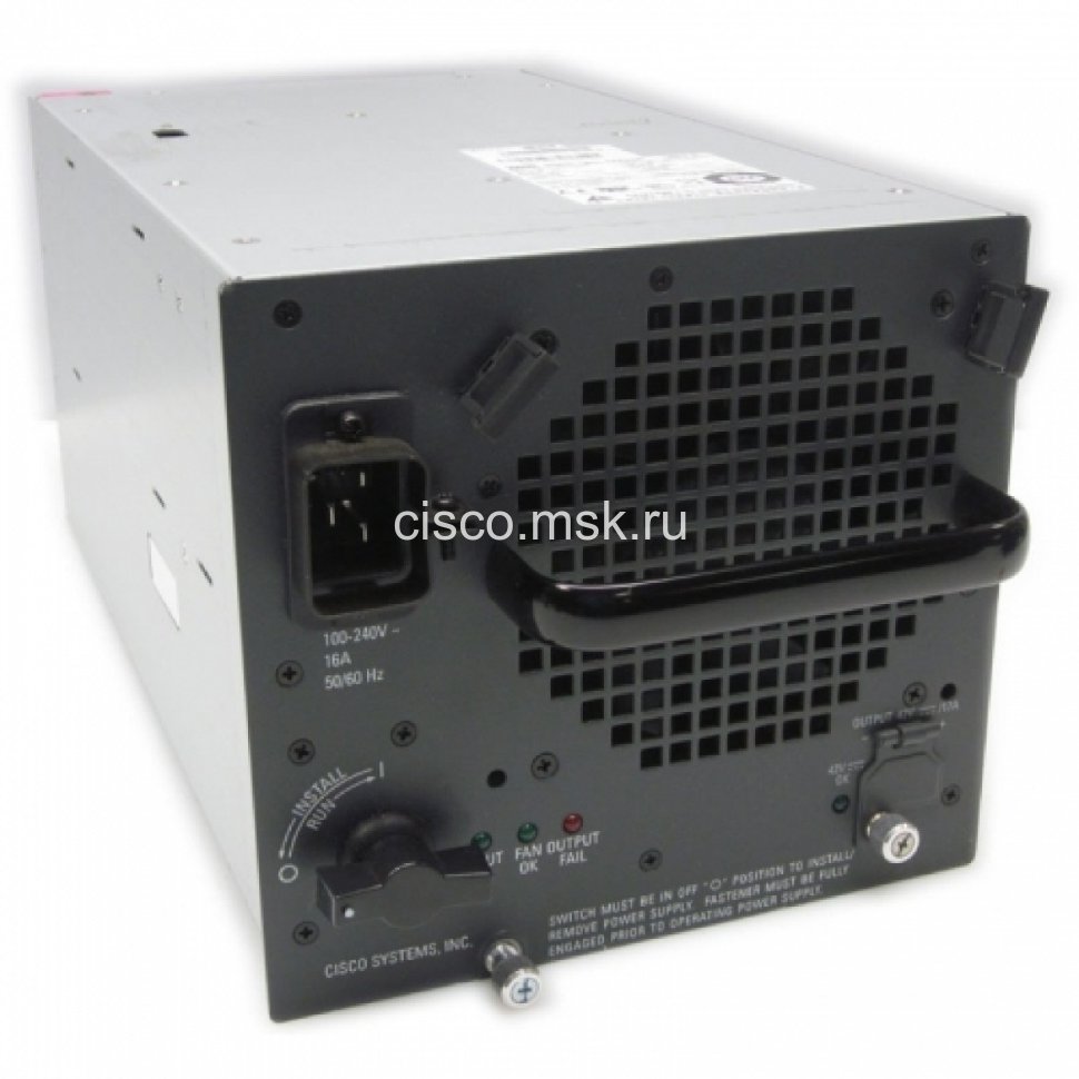 Модуль питания WS-CAC-6000W= - Cisco Cat6500 6000W AC Power Supply